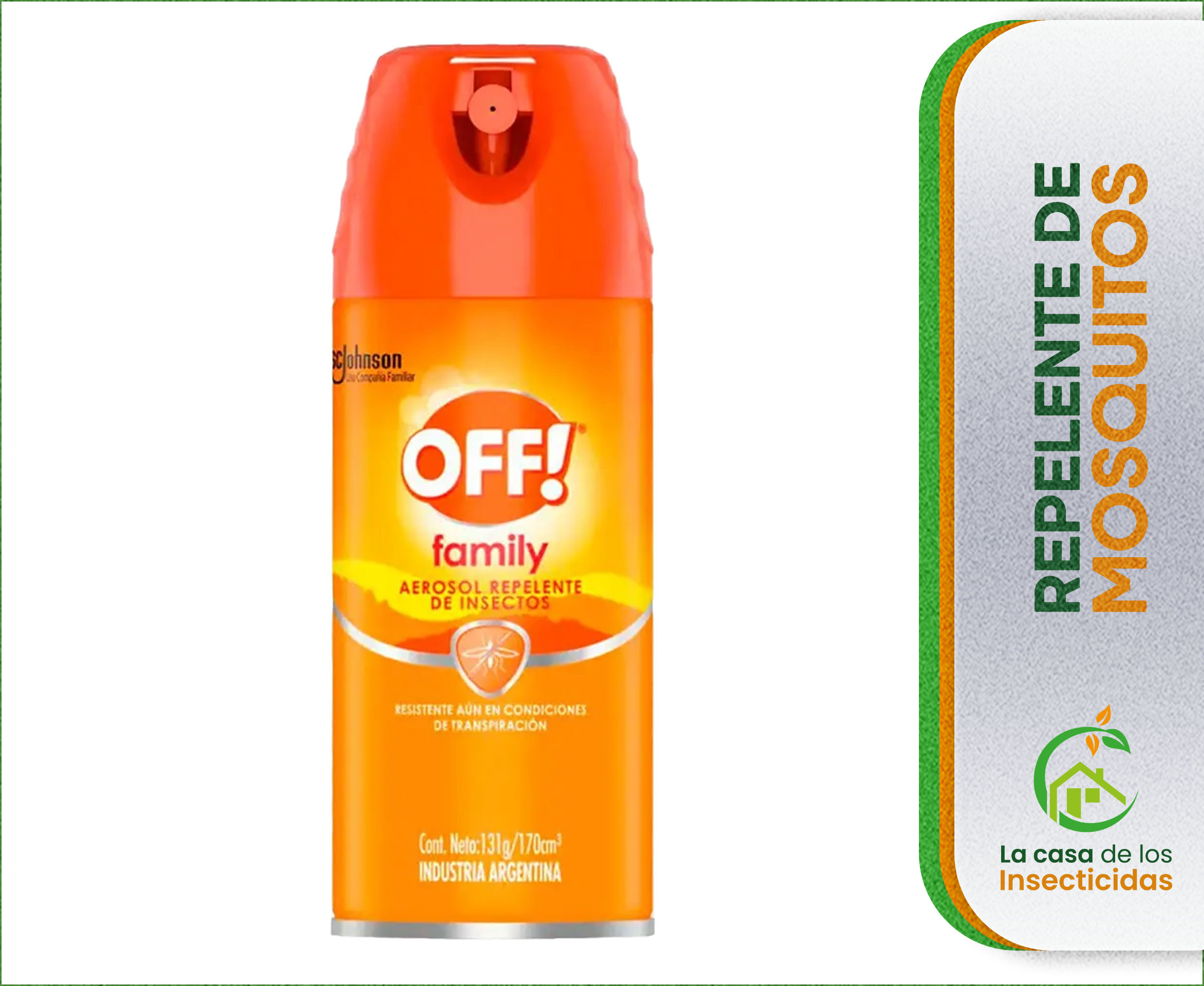 Off repelente de mosquitos en aerosol Tapa Naranja